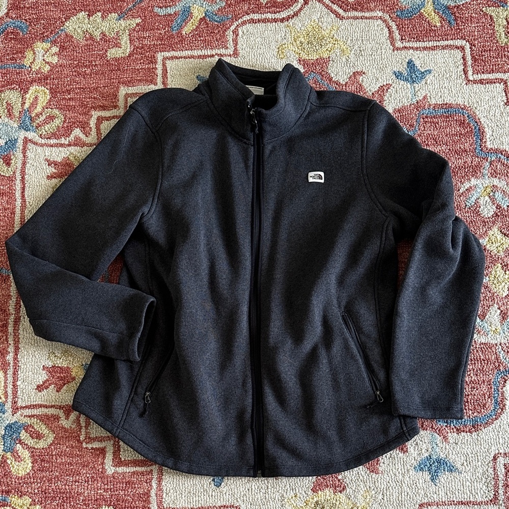 The north face sweater jacket size xxl PTP 24.5”